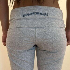 Chrome heart foldover leggings brand new
